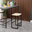 Ensemble de 2 tabourets de bar sans dossier, chaises de salle à manger en corde de papier tissé pour comptoir de cuisine, maison et cuisine | Idée de cadeau