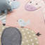 Fazeley Machine Woven Polypropylene in Blush Pink Area Rug-100502018