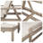 Outdoor Lounge Chair With Cushions And Adjustable Backrest Patio Lounger -1285898662-1285898663