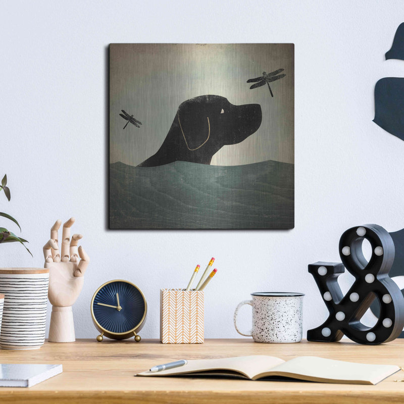«Black Dog Swim» par Ryan Fowler, H 12 po x l 12 po