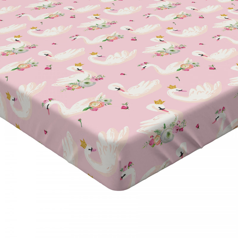 Swans Microfiber Floral Fitted Sheet, Twin XL Fitted Sheet