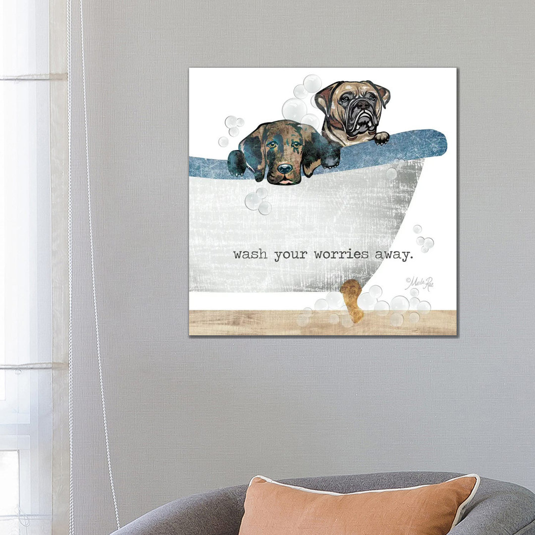 Wash Your Worries Away by Marla Rae - Print on Canvas