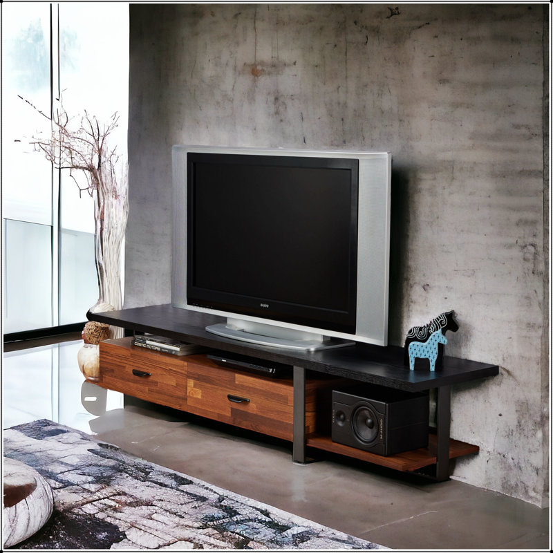 Elling Walnut &  Finish TV Stand Stable support, multi-functional design