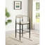 Chaise de bar rembourrée en tissu beige Renfroe (sans la table)-1908334446-1908334481