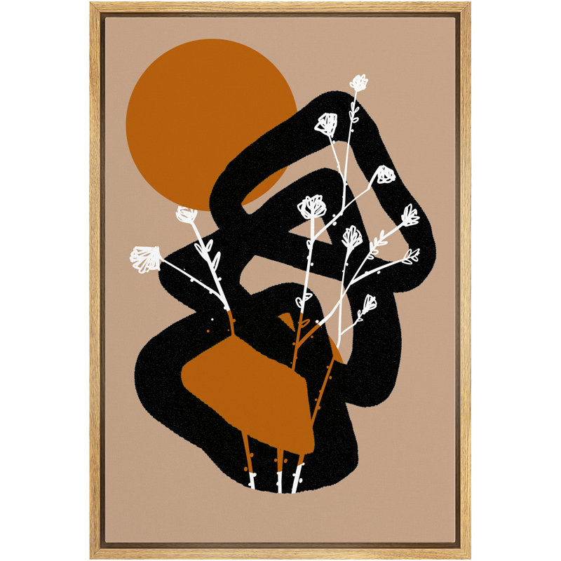 Cadre flottant, impression sur toile, H 36 po x l 24 po x P 1,5 po, Encadrement brun