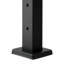 Poteau de garde-corps en câble, poteau de terrasse à trous horizontaux 1 x 2 po avec trous pré-percés, poteau de garde-corps en acier inoxydable avec support horizontal et incurvé, noir-115898963