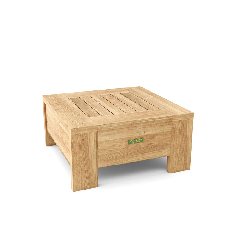 Ensemble de conversation d'extérieur en teck pour 4 personnes avec coussins Madera, Toile Sunbrella® naturel