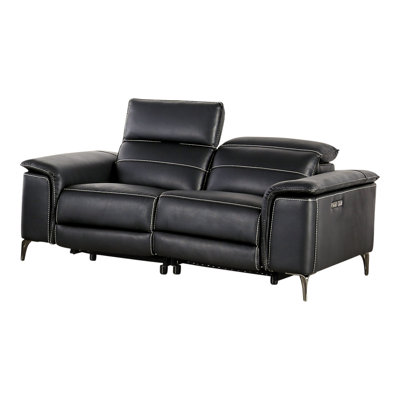 Chelita 72" Vegan Leather Reclining Loveseat