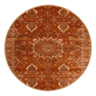 Machine Washable Tabriz Brown Area Rug
