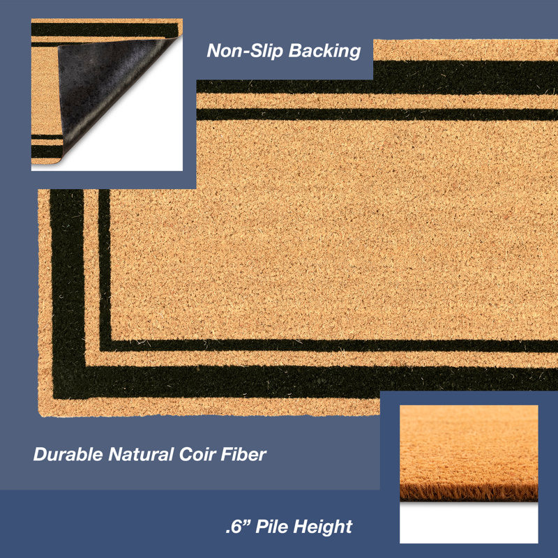 Abert Non-Slip Outdoor Doormat, 18" W x 30" L