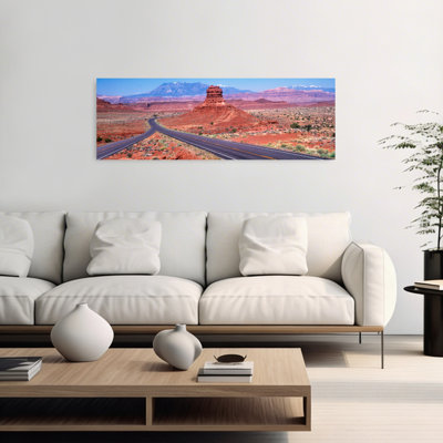 Fork In Road, Red Rocks, Red Rock Country, Utah, Usa Abstract Contemporary Landscape Nature Wall Art