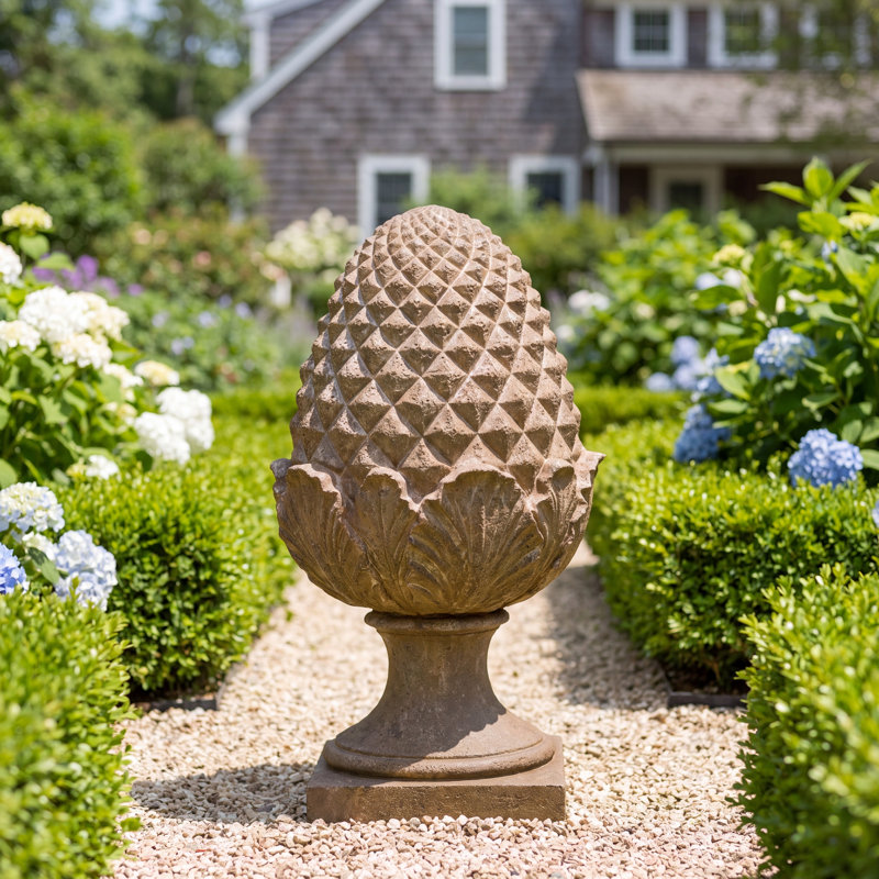 Connerton Handcrafted Garden Statue, Aged Limestone