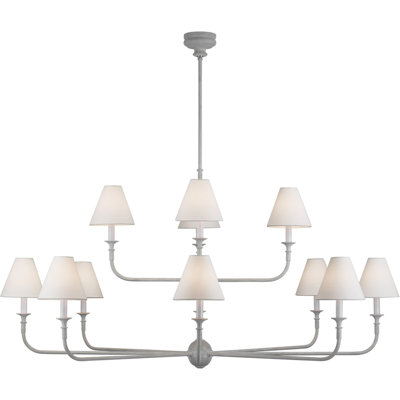 Thomas O'Brien Piaf Grande Two-Tier Chandelier