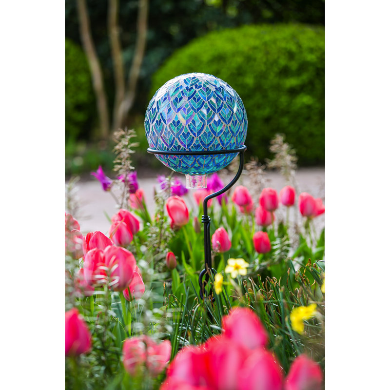 Globe terrestre réfléchissant mosaïque peacock Silvester