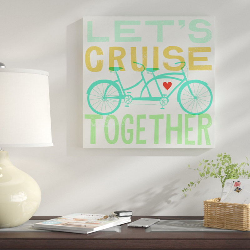 «Lets Croisières Ensemble I», art textuel, H 28 po x l 28 po x P 1,5 po, Toile tendue