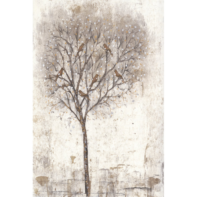 Arbre des oiseaux II, H 30 po x l 20 po x P 1 po