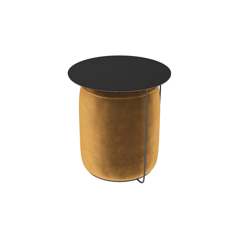 Gazure Cross Legs Coffee Table, Mustard