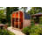 4 - Person Brown Square Outdoor Sauna
