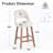 Mid-Century Modern Armless Upholstered Counter Stool-1760559298