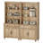Scarlett 72.1"H X 67.7"W Set Of 2 Bookcase With Doors & Drawers, 5 Tier Bookshelf, Tall Book Case Shelf With Glass Storage Cabinets, Large Farmhouse Bookshelves For Living Room Bedroom Home Office Kitchen-454547698