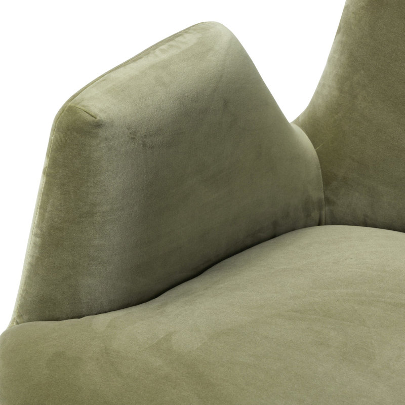 Reed Swivel Armchair, Sapphire Sage Polyester Blend