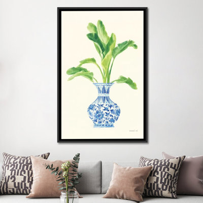 « Palm chinoiserie I » par Danhui nai, reproduction d’art
