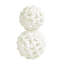 Ensemble de 2 sculptures orbes 
