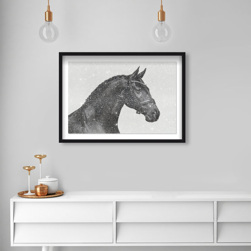 Midnight Majesty I Framed Graphic Art, 25.5"H x 37.5"W, Black Shadowbox