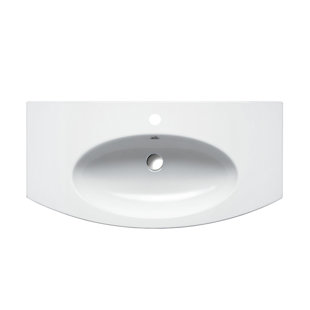 Lavabo de salle de bain à double fixation en céramique Velis