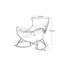 Chaise berçante décontractée et durable-100101922