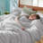 Bedsure Twin/Twin-XL Burgundy Pintuck Bed-in-a-Bag - Light Gray Pinch Pleat Comforter Set with Sheets, Pillowcases & Shams for Dorm Room(Set of 5)-105523218-105523229