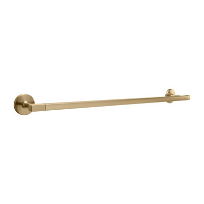 Woodward Collection Towel Bar - 26-3/16 " x 2-3/16 " Champagne Bronze - Contemporary Bathroom Accessory