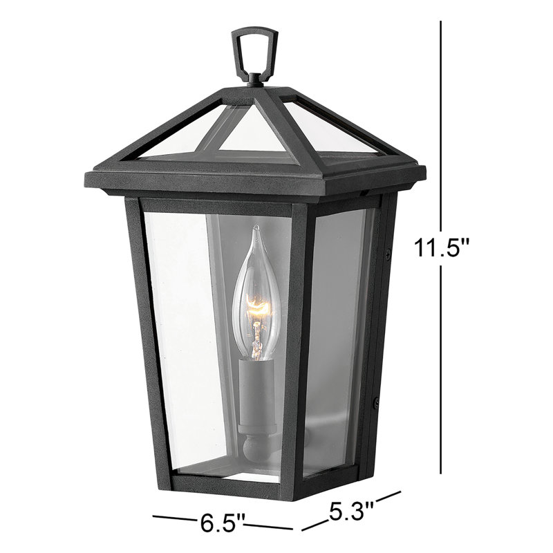 Alford Place Outdoor Wall Lantern, Museum Black