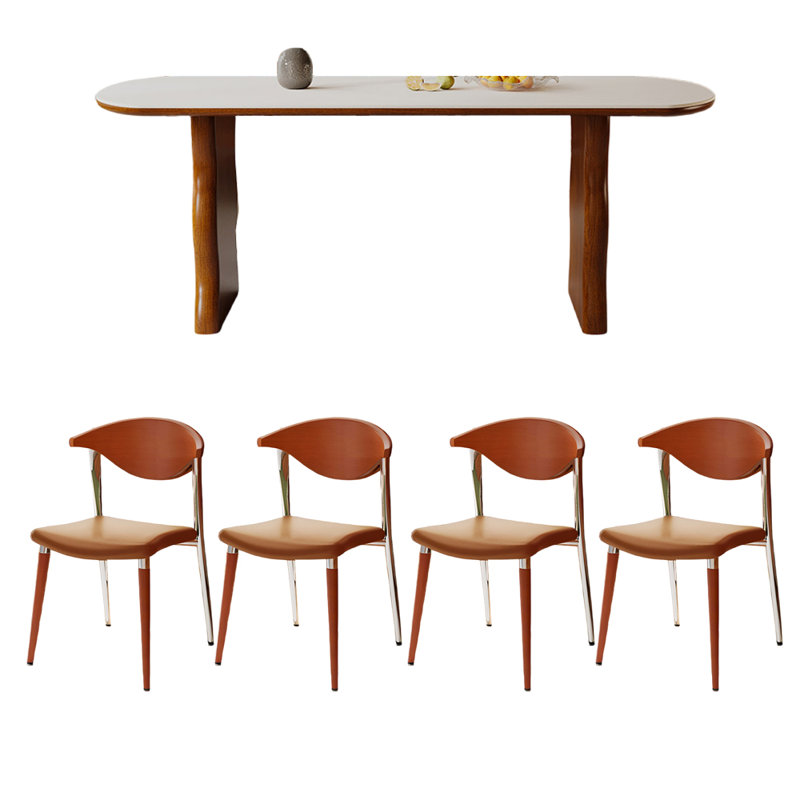 Ensemble de table de salle à manger de style français, H 29,5 po x L 70,9 po x l 31,5 po