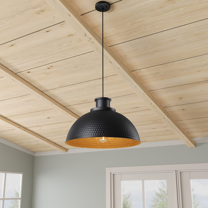 Luminaire suspendu rétro 1 lumière E26 60W 20,08 pouces