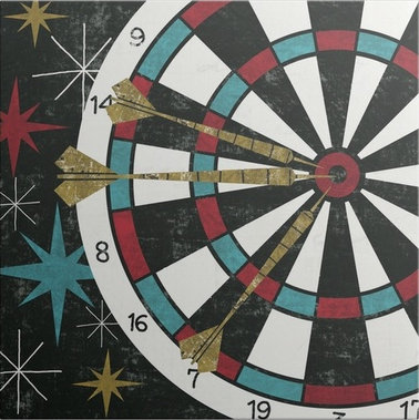 «Brodin Vegas Darts» par Michael Mullan, impression, H 30 po x l 30 po x P 1,5 po, Toile