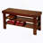 Pina Quality Solid Wood Shoe Bench, Cherry Finish-1724526055