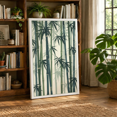 Bamboo Forest Japandi - Wrapped Canvas