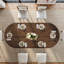Table de salle à manger ovale en bois massif pour 4-6, table de cuisine en bois de 63 pouces avec pieds fuselés robustes-1732834308
