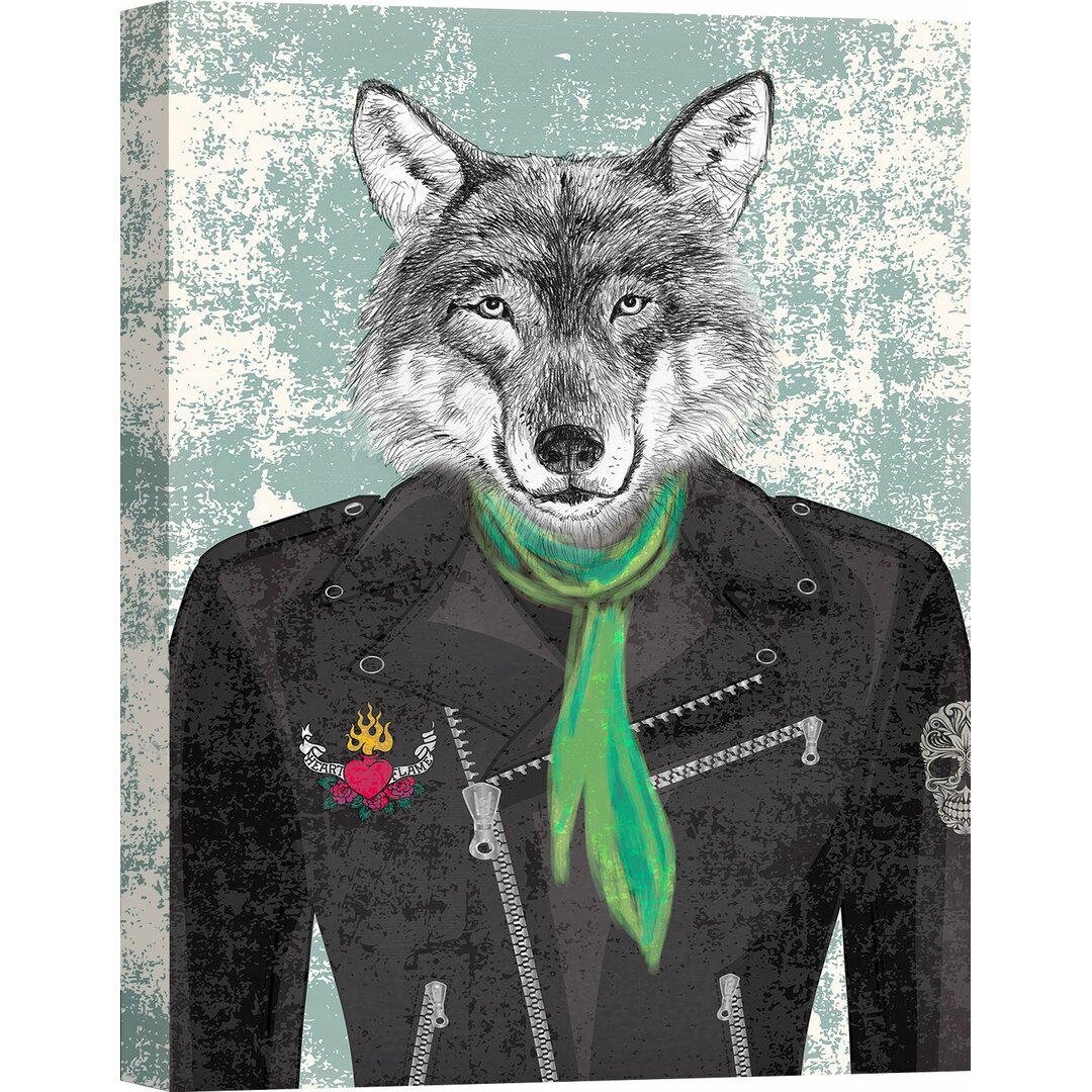 Leinwandbild Road King Wolf von Matt Spencer