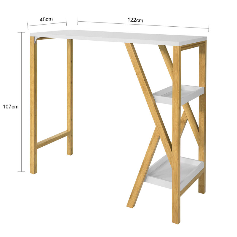Skakke 122cm Home Bar, White