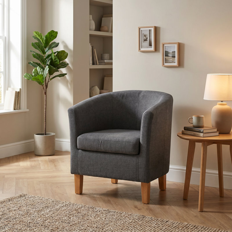 Fullmer 67Cm Tub chair, Charcoal