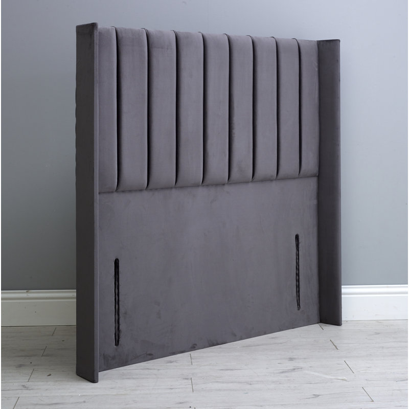 Rolland Upholstered Headboard, Ashphalt, Double (4'6)