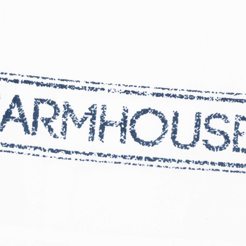 Torchon Sawyer Mill, Bleu denim / blanc cassé