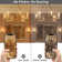 LED Dimmable Light Bulb 4.5W(40W Equiv.) E12/Candelabra Base Clear Glass 2700K Soft White