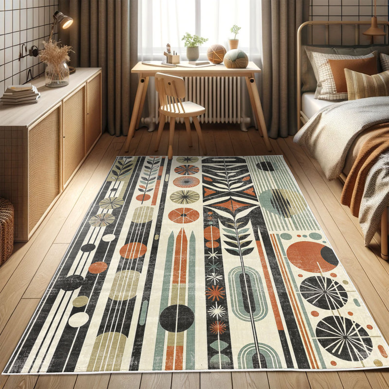 Machine Printed 152cm X 76cm Area Rug