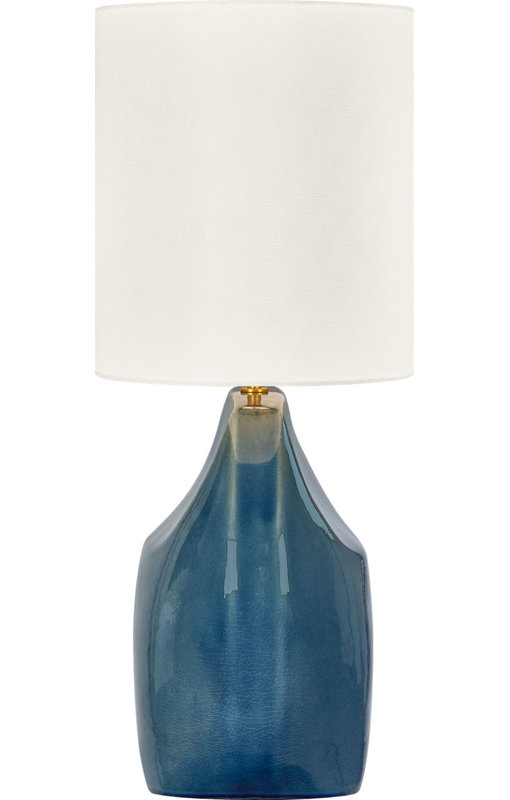 Pente 27 Table Lamp, Deep Ocean Crackle