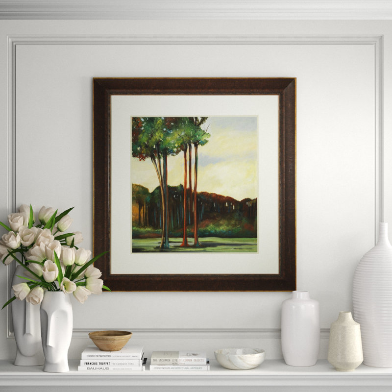 Cypress Trees Framed Print