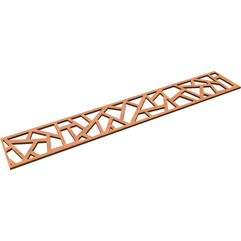Moulure en bois Harrisburg, Cerisier, H 8 po x l 46,625 po x P 0,375 po