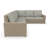 Henri Outdoor Patio Sectional Seating Group With Sunbrella Cushions-2070481164
